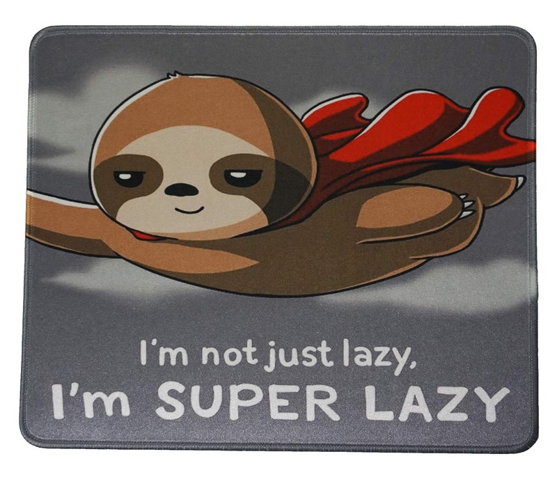 Tina Art Cute Flash Sloth Mouse Pad for Work 12x10 Inches Office Gaming Anime Lazy me Mousepad - Image 1